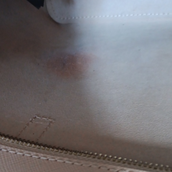 TED BAKER SAFFIANO LEATHER BEIGE TOTE - Picture 11 of 14